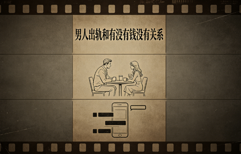 男人出轨与金钱无关真相解析 一对夫妻面对婚姻危机的场景,象征出轨与经济状况无关,强调责任与信任才是婚姻核心。