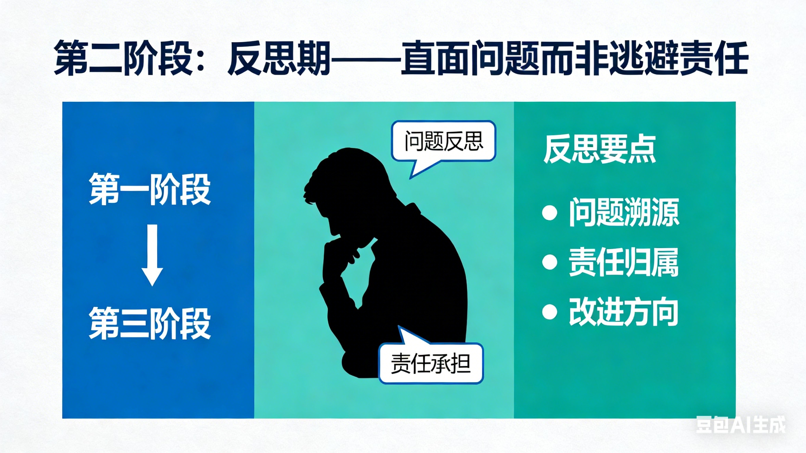 第二阶段：反思期——直面问题而非逃避责任