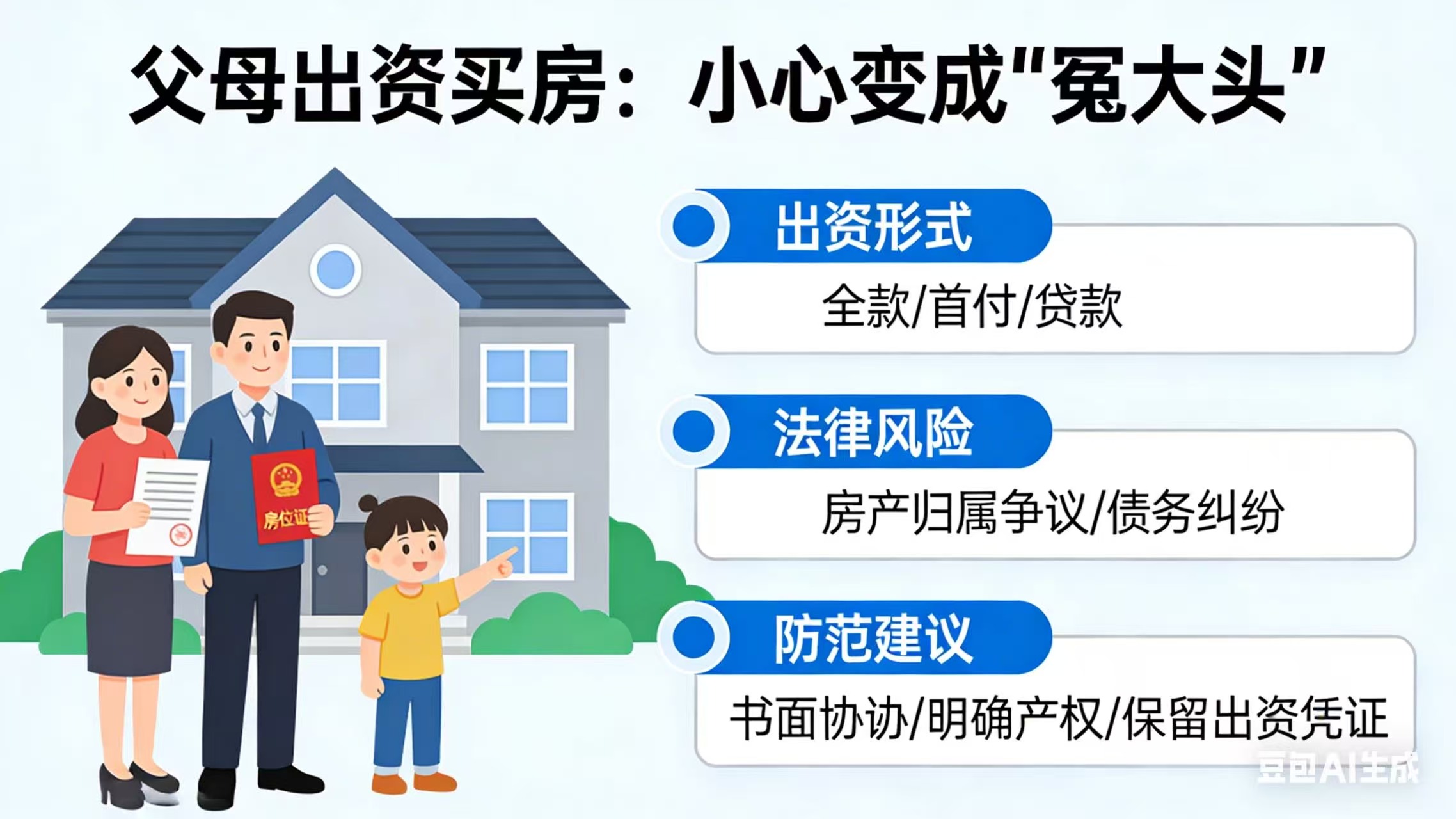 父母出资买房：小心变成