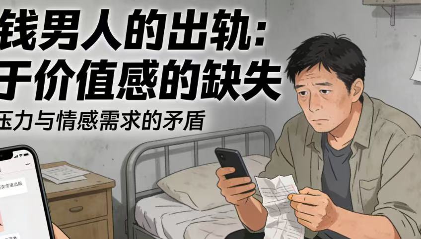 没钱男人的出轨：源于价值感的缺失